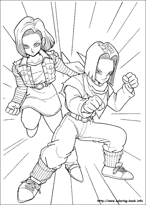 Dragon Ball Z coloring picture